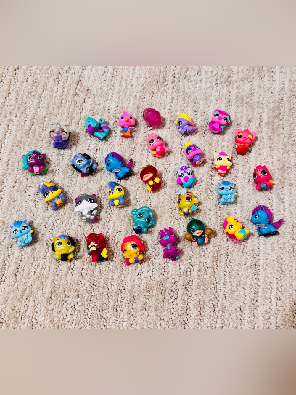 Colorful Collectible Mini Animal Figures - Assorted Bright Colors